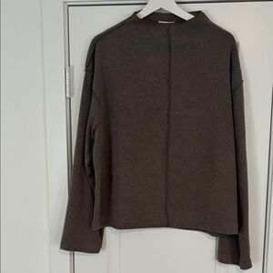 H&M Seam Detail Mock Neck Sweater